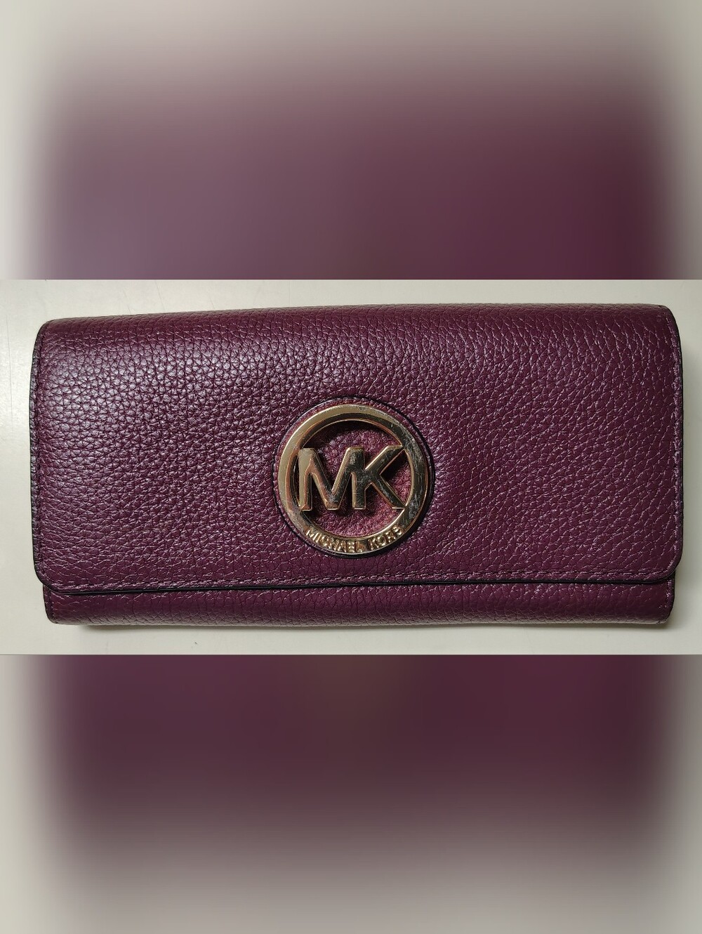 Michael kors Fulton Leather Carryall Wallet - Merlot